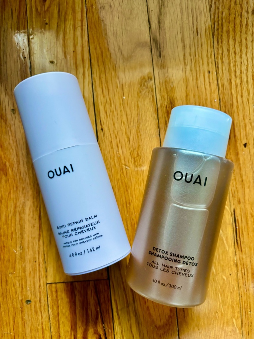 New OUAI White and Pearl Shampoo & Repair Balm Duo - never opened or used